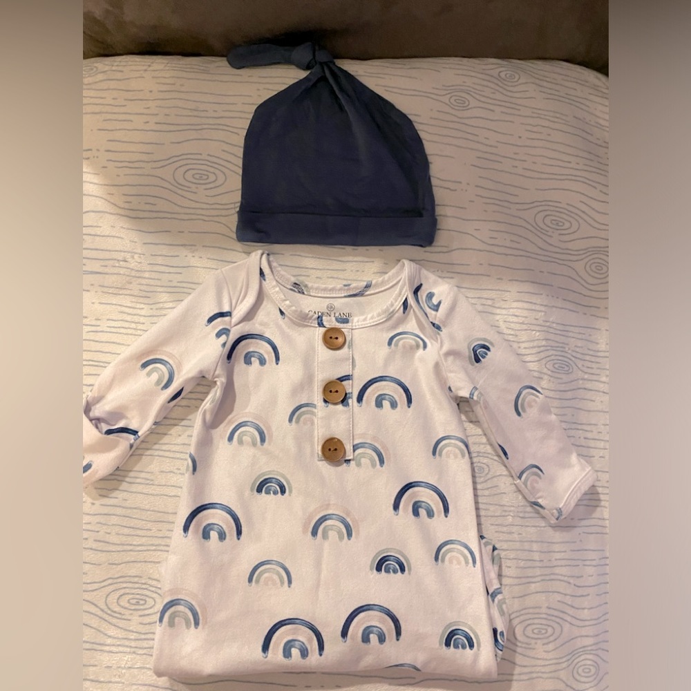 Caden lane gown and hat